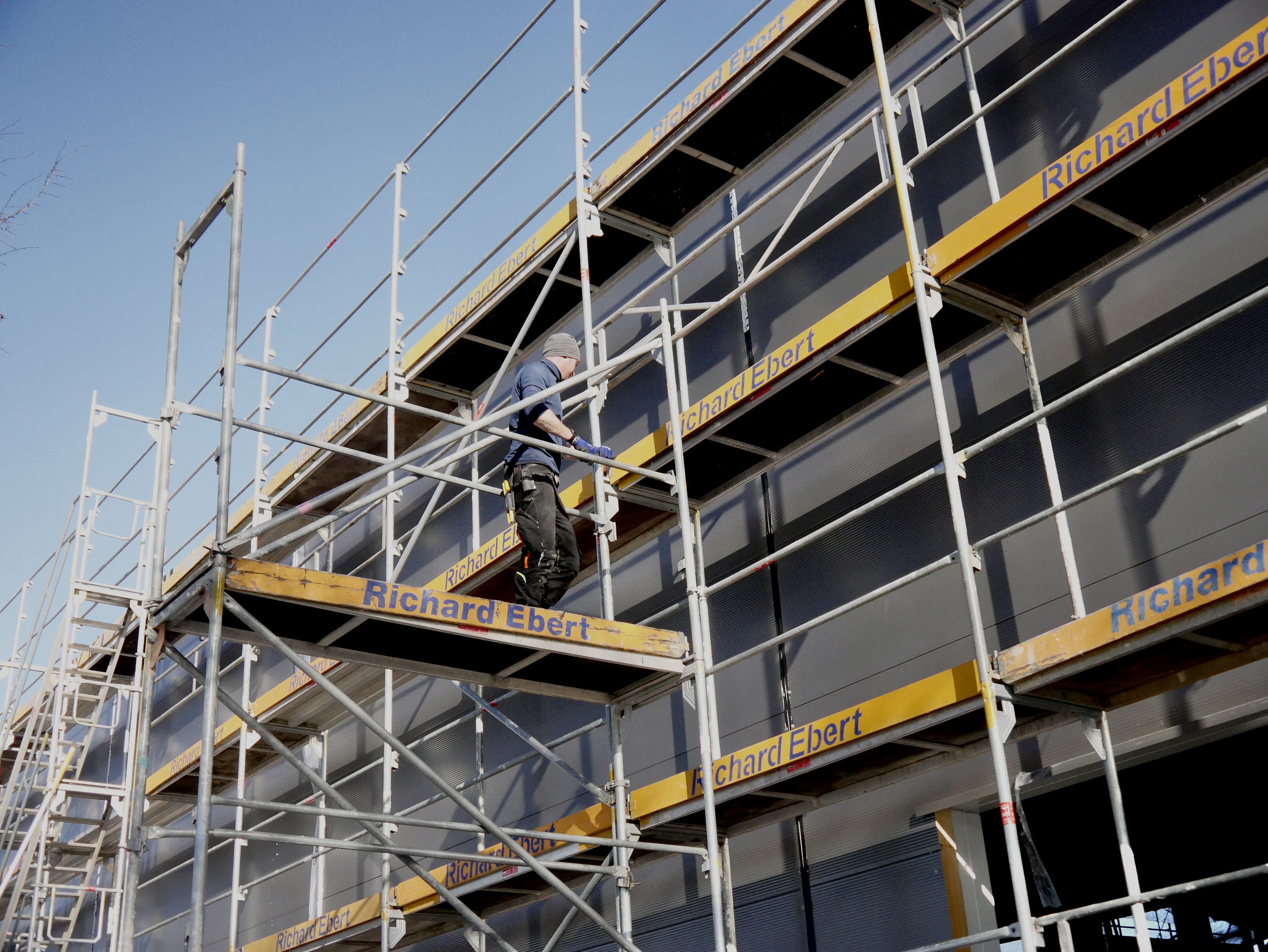 Neubau Rohbau Drohnenaufnahme Allgäu – Richard Ebert GmbH